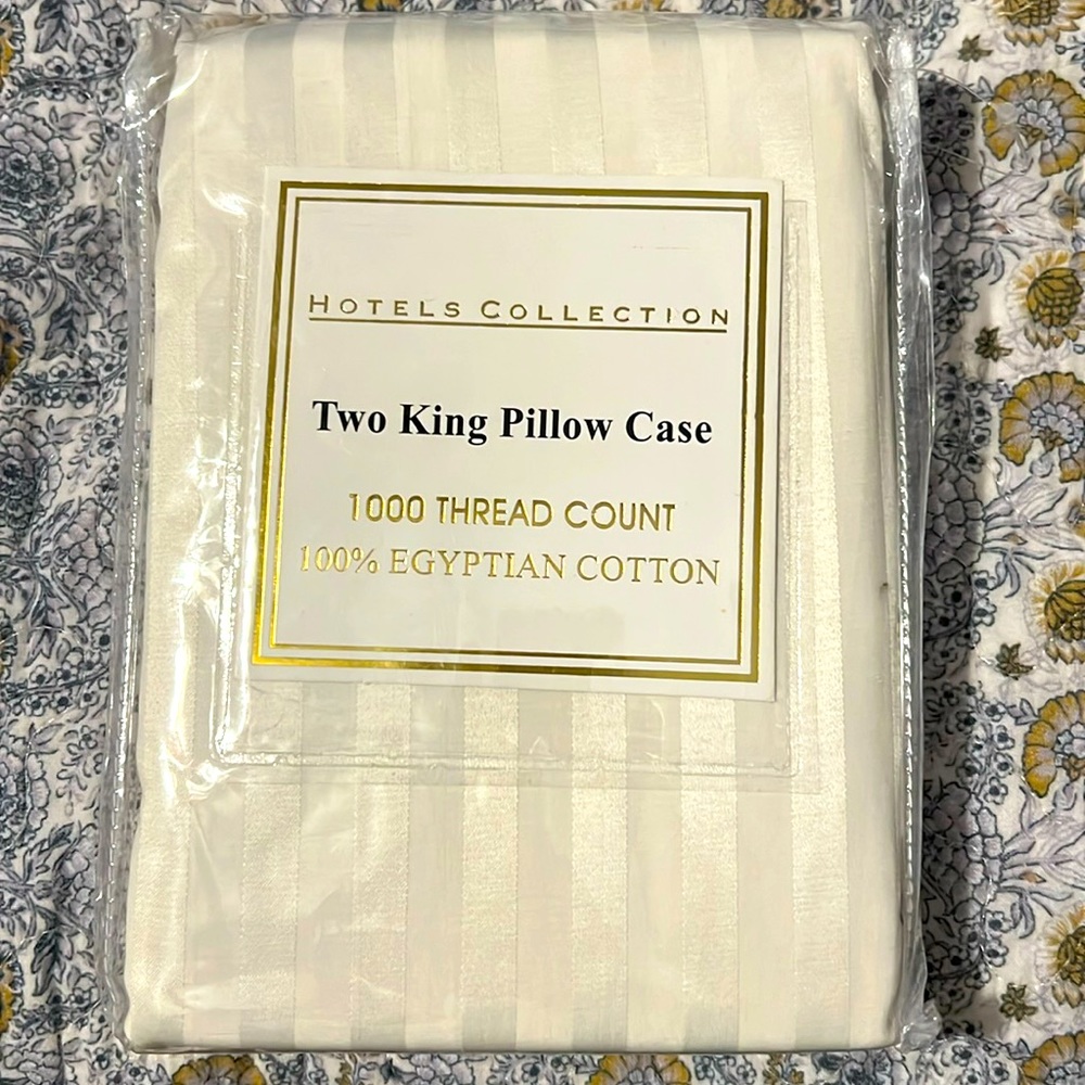 Never opened Easy Care King Pillow Case pair